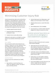 Retail Risk Insights - Minimising Customer Injury Risk