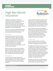 Cover Overview High Net Worth Insurance