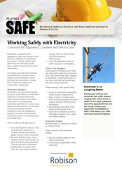Construction Playing it Safe - Working Safely with Electricity