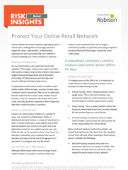 Retail Risk Insights - Protect Your Online Retail Network