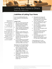 High Net Worth (Renting Your Home to Others) - Liabilities of Letting Your Home